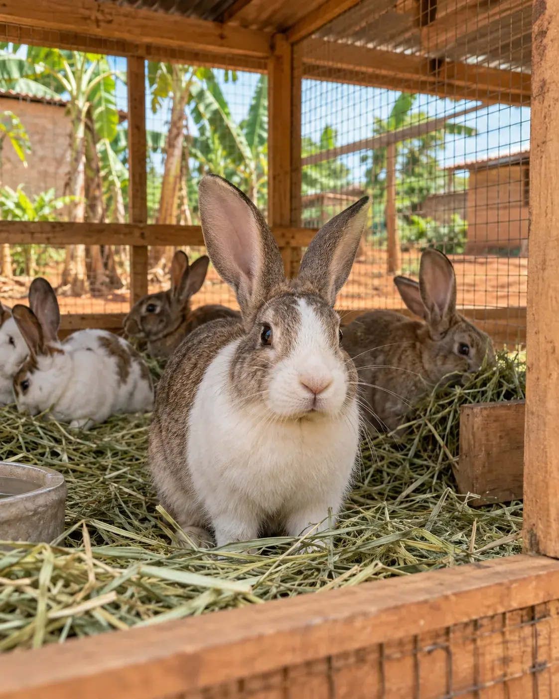 Lapins dans leur clapier